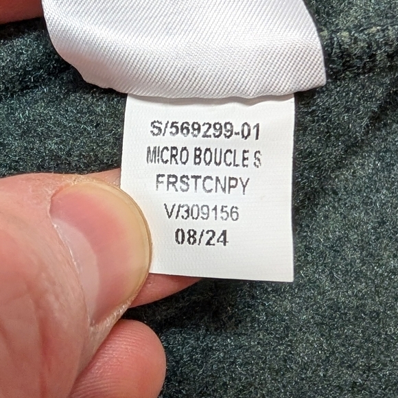 Old Navy Mens Boucle Sherpa Quarter Snap Pullover Sweater Green XL - Picture 5 of 6